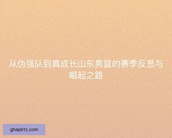 从伪强队到真成长山东男篮的赛季反思与崛起之路 从伪强队到真成长山东男篮的赛季反思与崛起之路